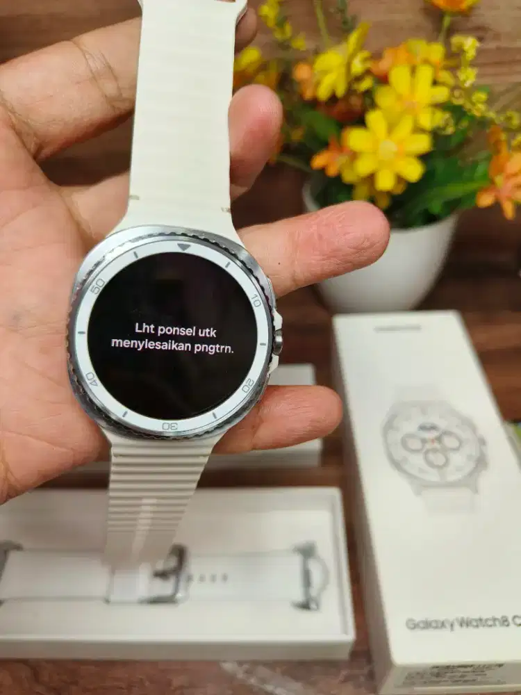 Samsung watch 8 classic 46mm silver mulus 99% original garansi sein