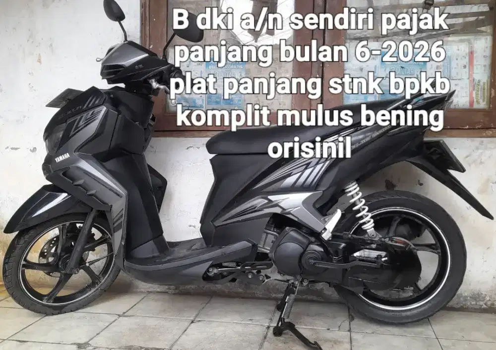 Yamaha Xeon GT 2014  lis timbul cw asli hitam B dki pajak panjang