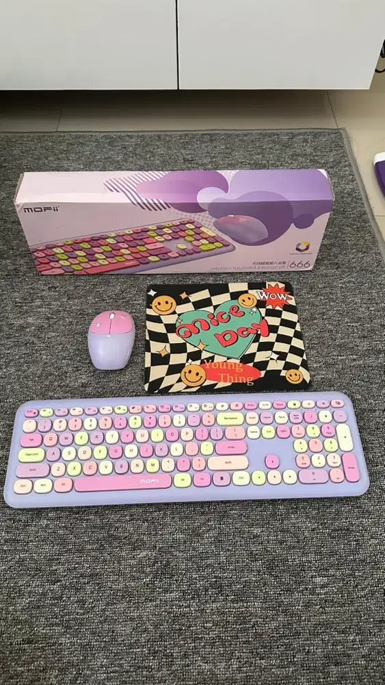 MOFii Keyboard Mouse Set 2.4G Wireless 666