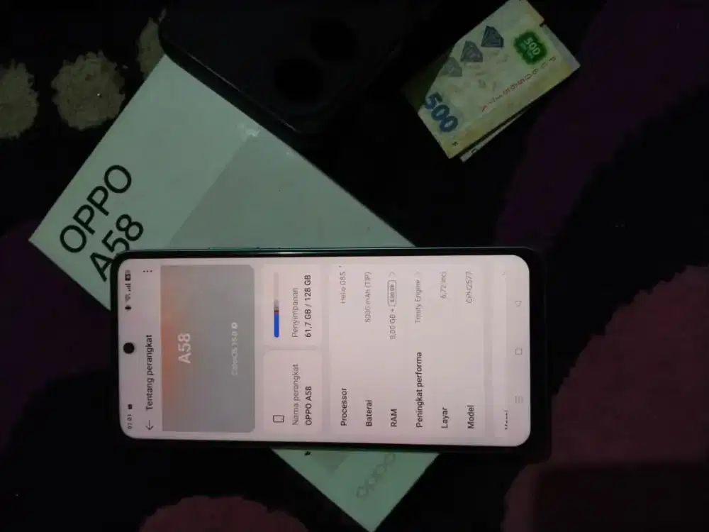 Oppo a58 ram 8+8/128