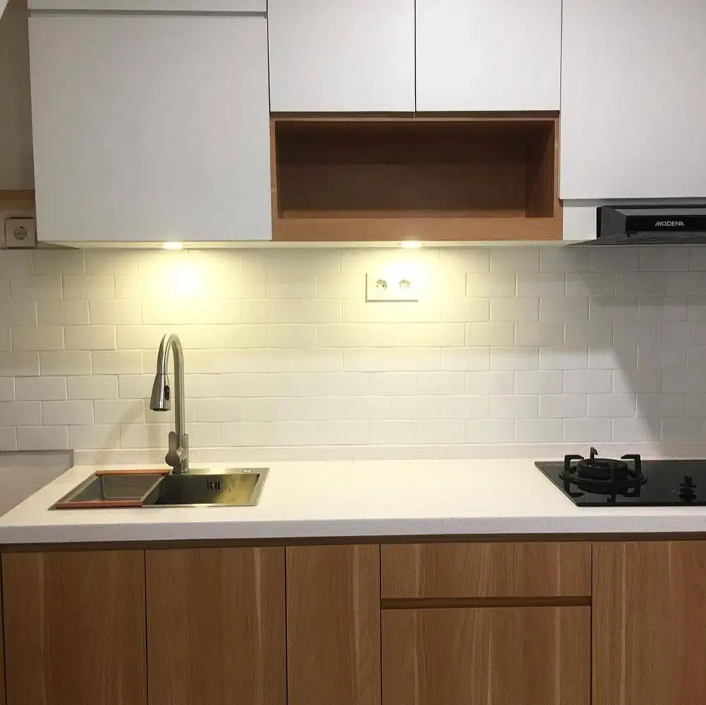 Custom Interior Kitchen Set, Backdrop TV, Lemari, Wardrobe, Kitchenset