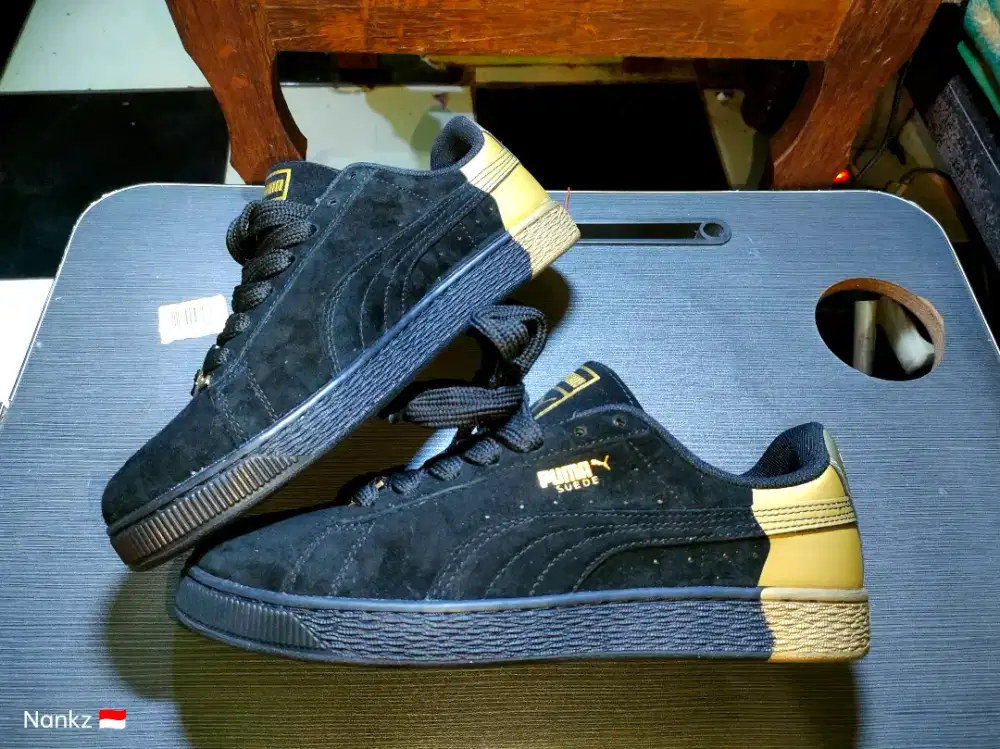 Puma Suede Dance  Crew 'Black Gold Metallic' 398306-01