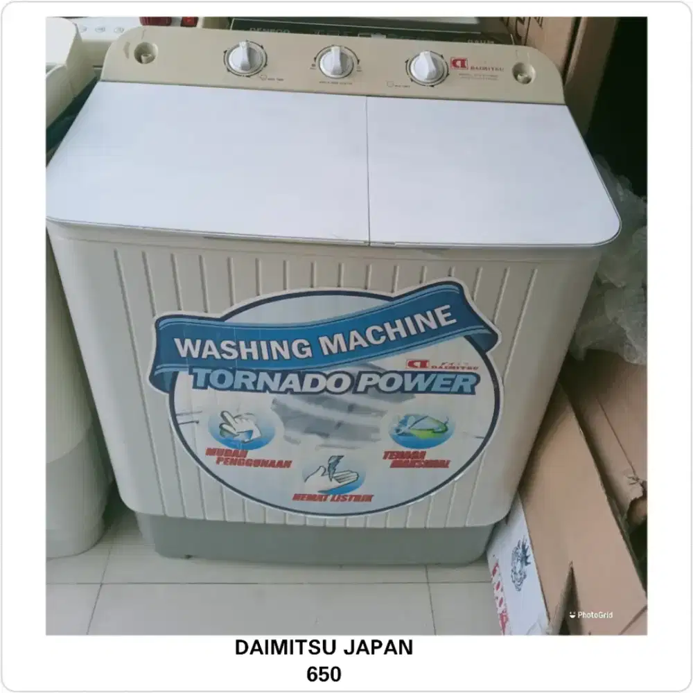 Mesin cuci 2 tabung Daichi