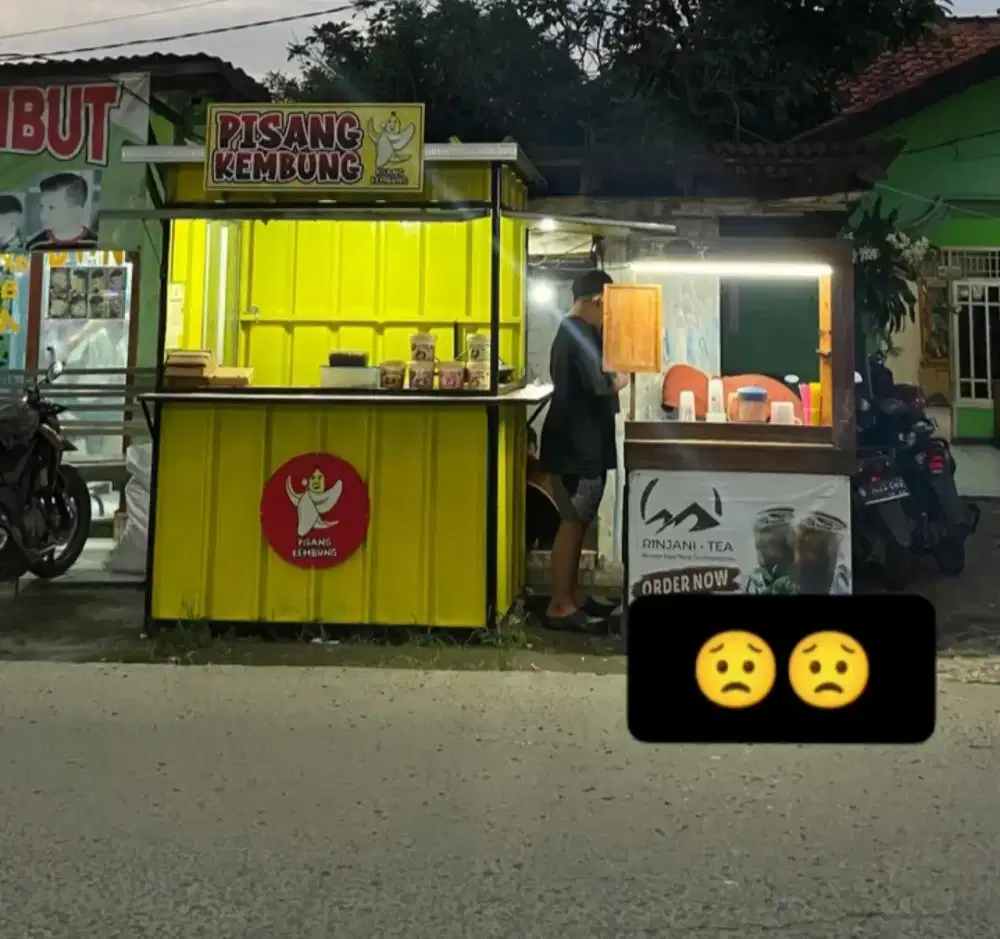 Warung Gerobak Kontainer Untuk Jualan Aneka Makanan Dan Minuman