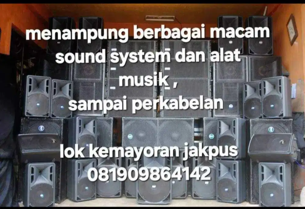 Menampung alat alat sound system dan alat musik