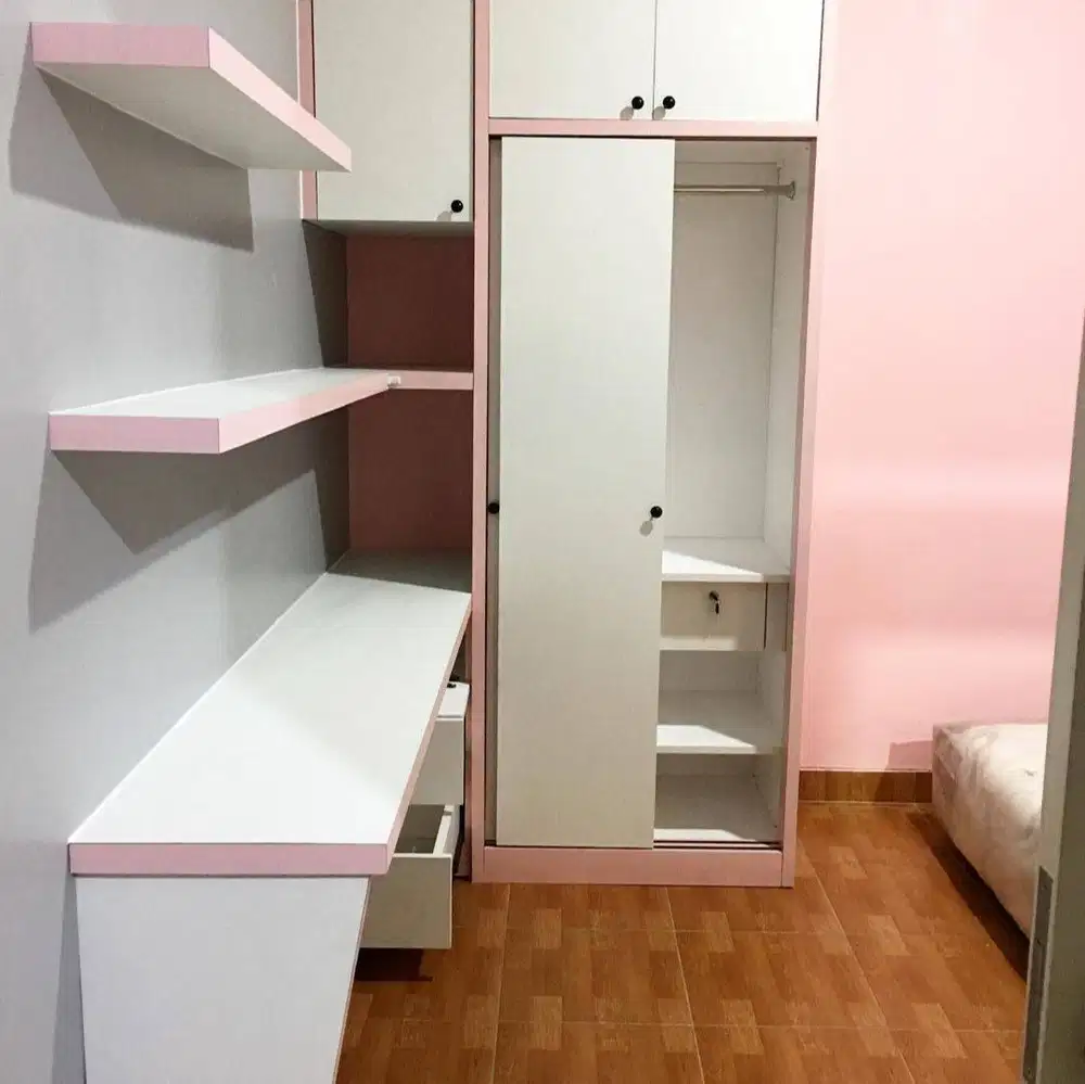 Custom Interior Kitchen Set, Backdrop TV, Lemari, Wardrobe, Kitchenset