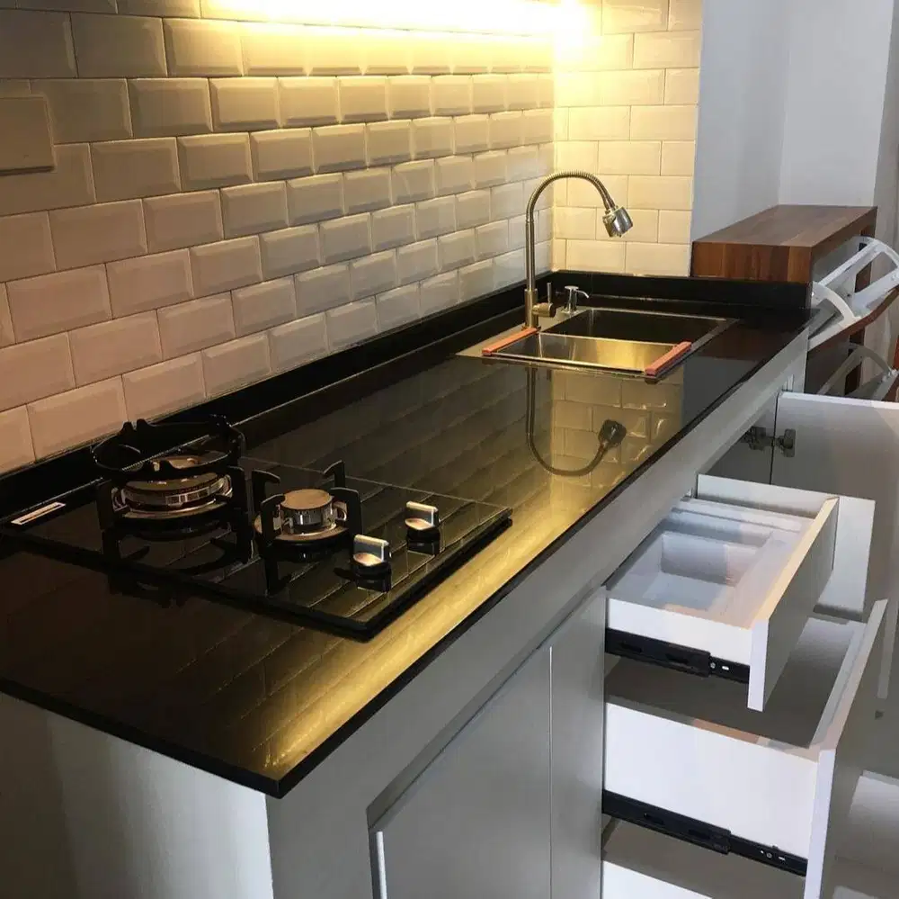 Custom Interior Kitchen Set, Backdrop TV, Lemari, Wardrobe, Kitchenset