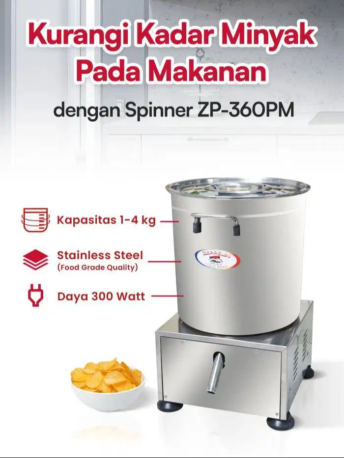 Zeppelin Spinner/Peniris Minyak ZP-360PM - BEKAS SEKALI PAKAI