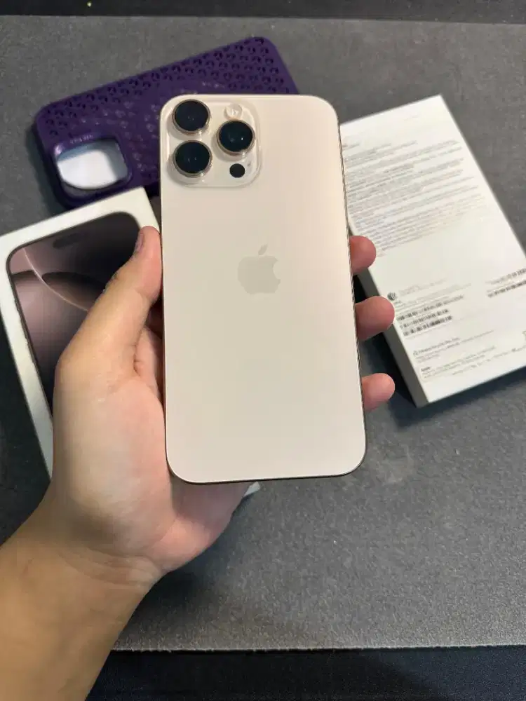 iphone 16 promax 256 gb resmi dessert titanium