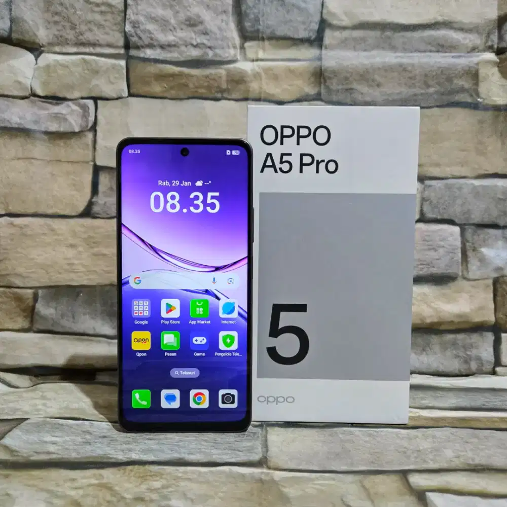 Oppo A5 Pro 4G 8/256 Brown Fulset segel mulus 98% Garansi panjang