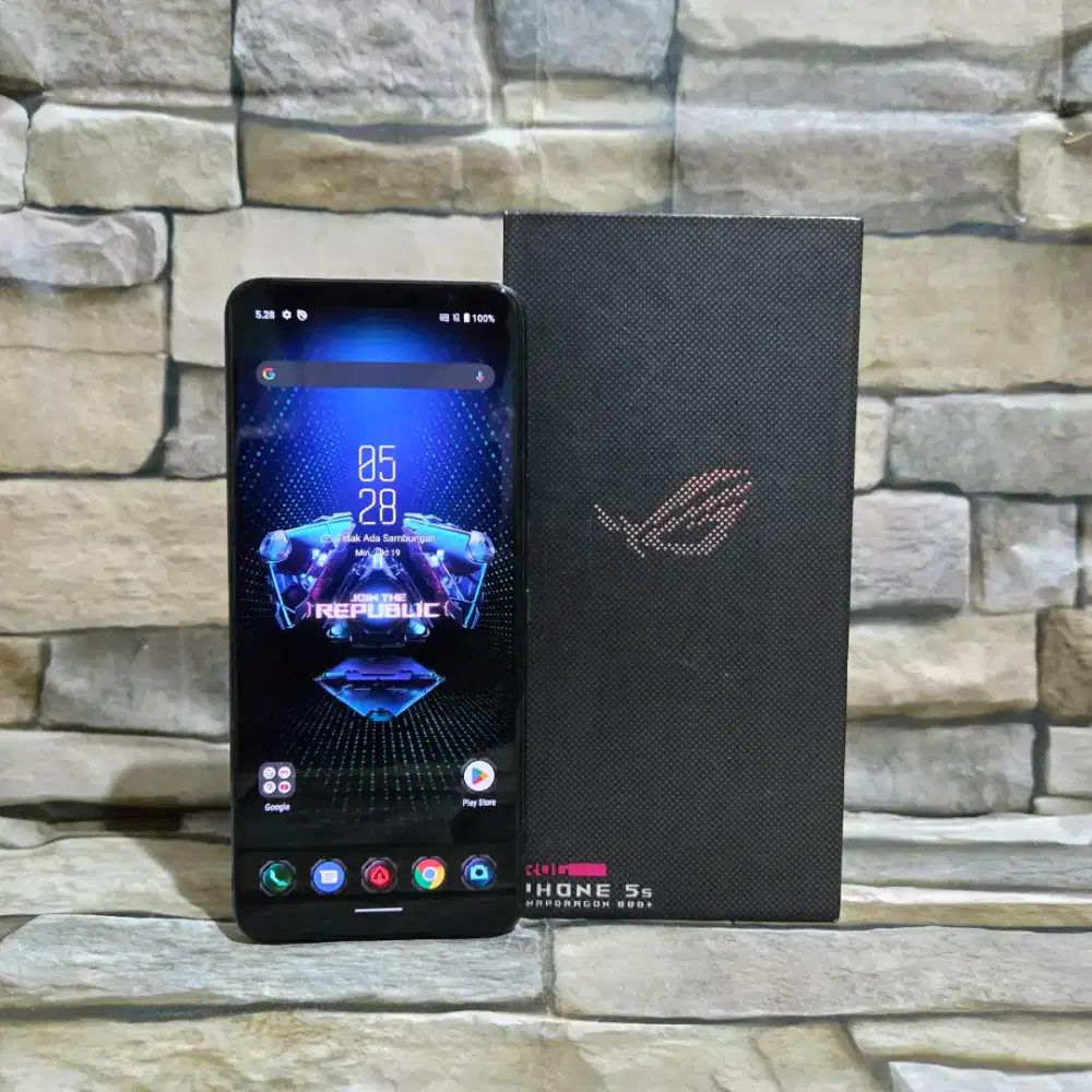Asus Rog Phone 5s 12/256 Kelengkapan Hp dan Dos aja,segel mulus 95%