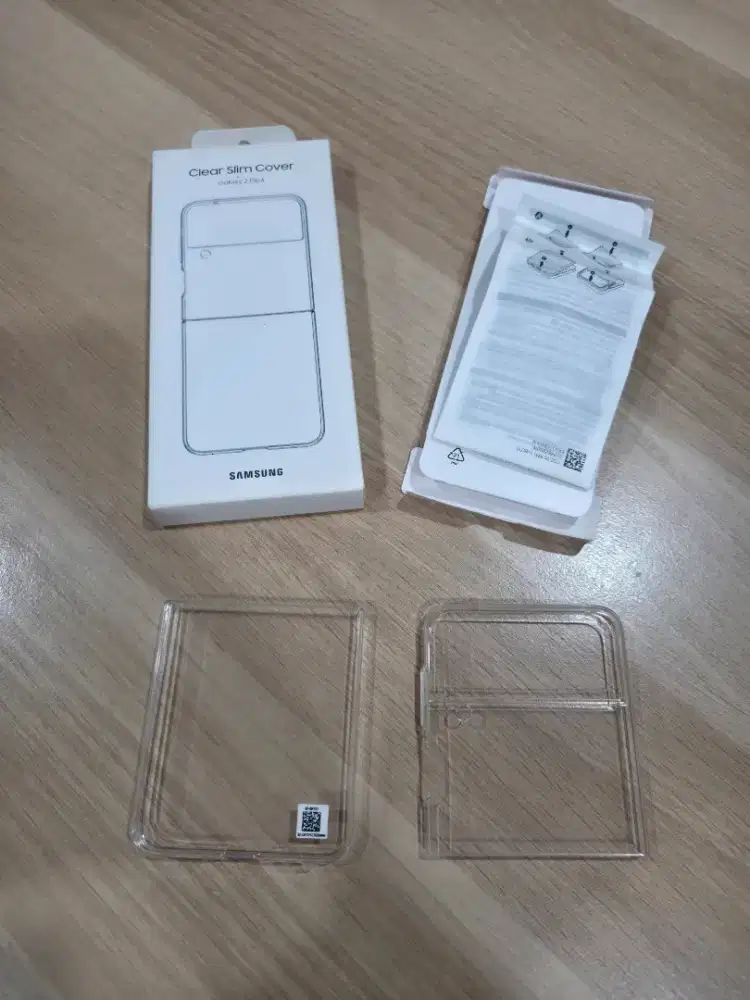 SAMSUNG CLEAR SLIM COVER GALAXY Z FLIP4 BUKA SEGEL SAJA BRAND NEW