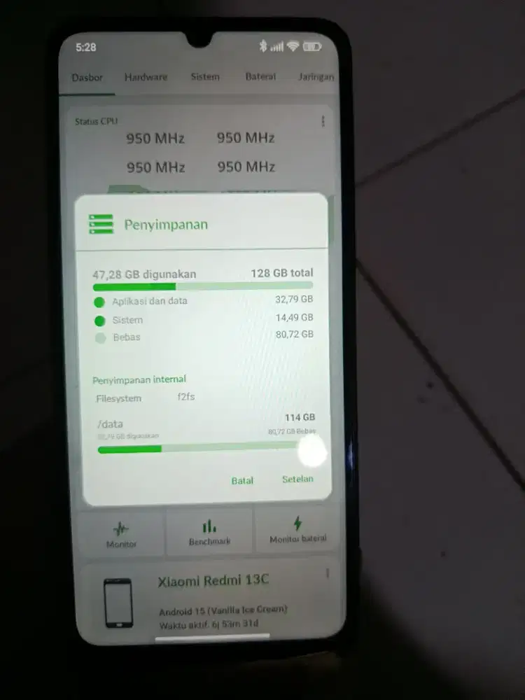 Xiaomi Redmi 13c 6+6 internal 128