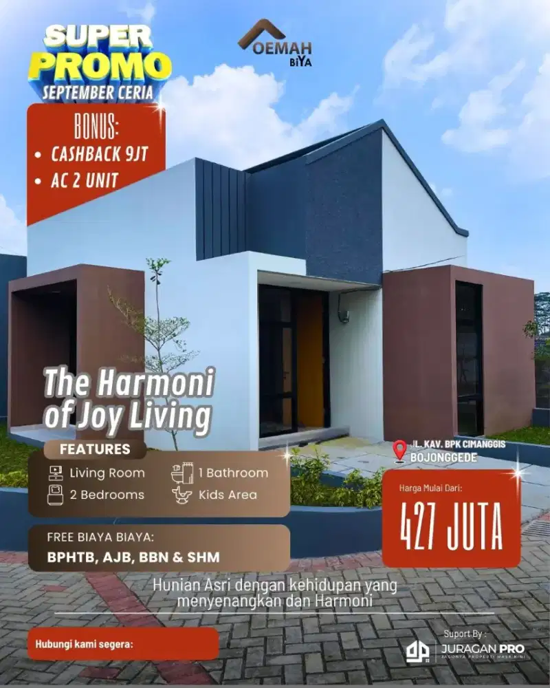 Rumah cantik dekat stasiun 1jt all in