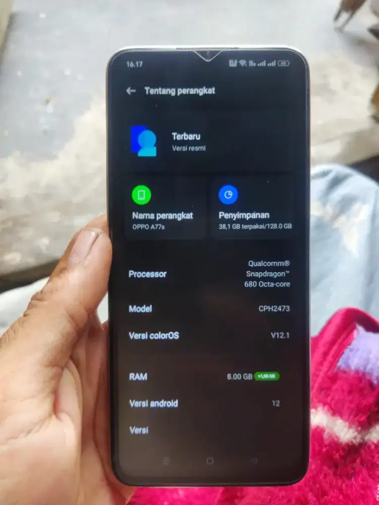 Oppo a77s 8/128