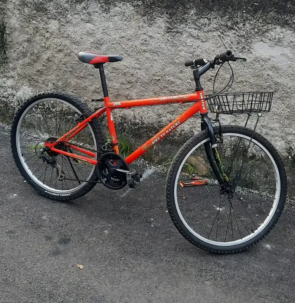 Jual sepeda mtb united uk 26 speed 6+3.