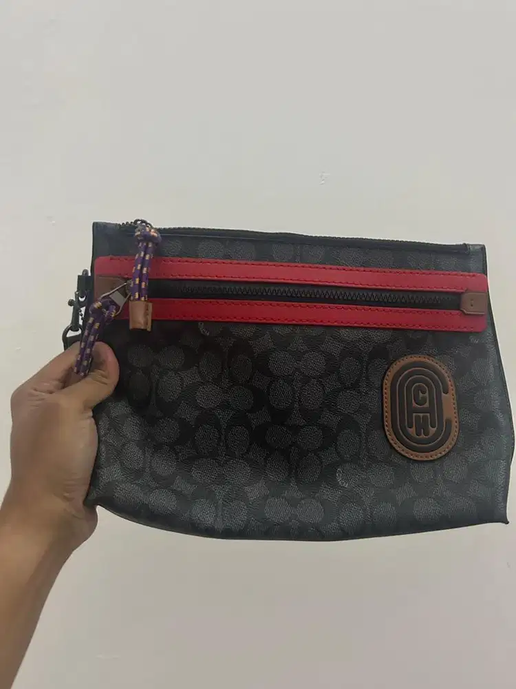Tas Tangan Pria COACH Gaya Bisnis Santai Handbag Pria Kulit