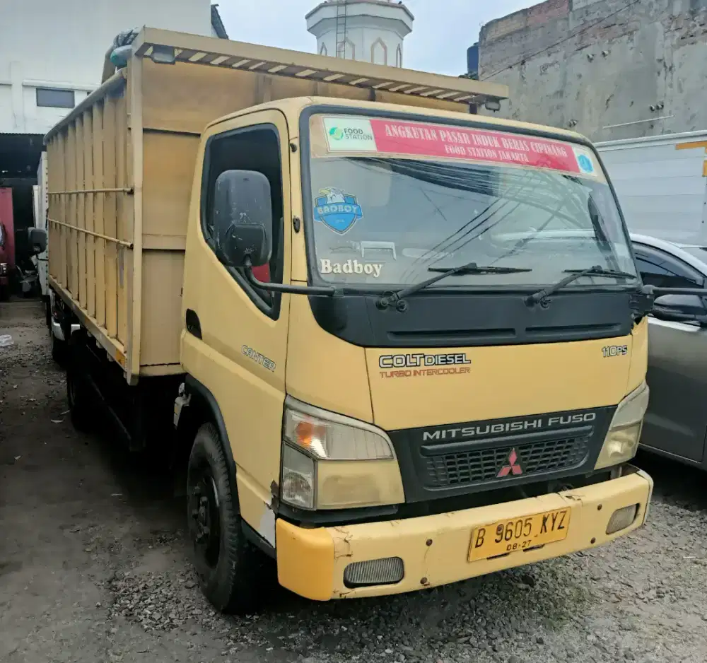 Mitsubishi Colt diesel canter FE73 ps110 double bak plat besi 2013