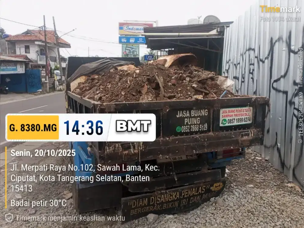 Jasa buang puing dan tanah