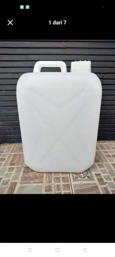 Jerigen 20 liter putih bersih