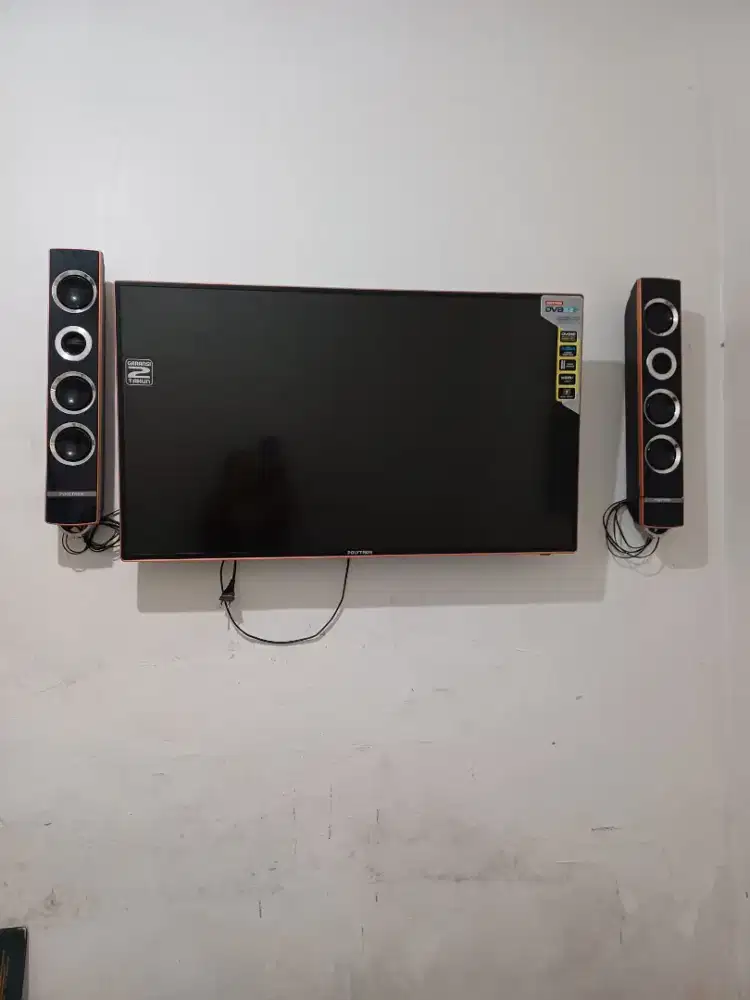 Tv led polytron speker tower 43' digital tv