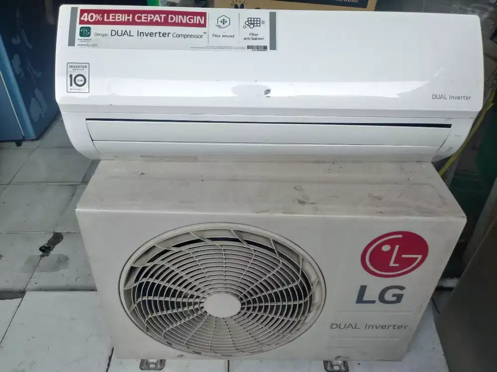 AC 1/2 PK LG Dual Inverter (T06) Evap Indoor Bocor , Outdoor Normal
