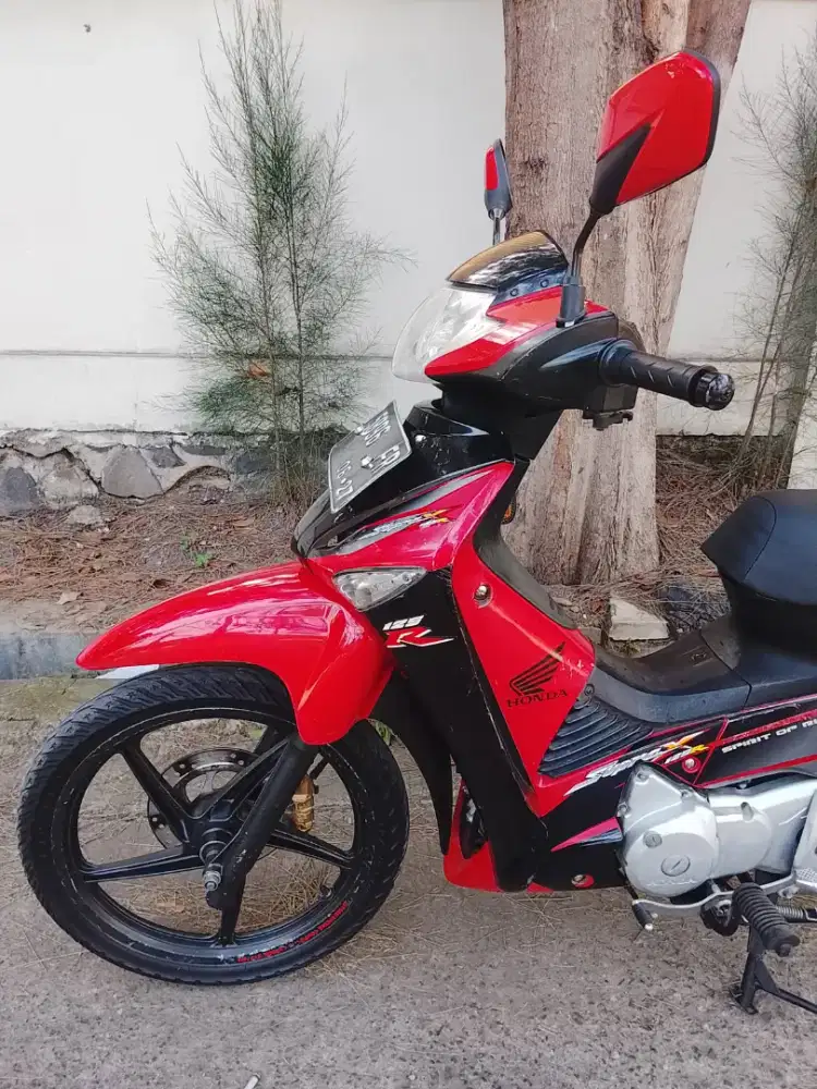 Supra x 125 merah hitam original