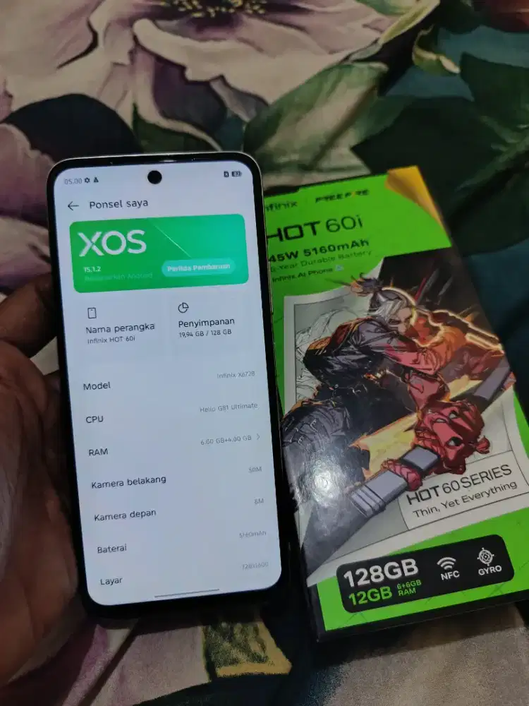 Infinix Hot 60i Ram 6/128