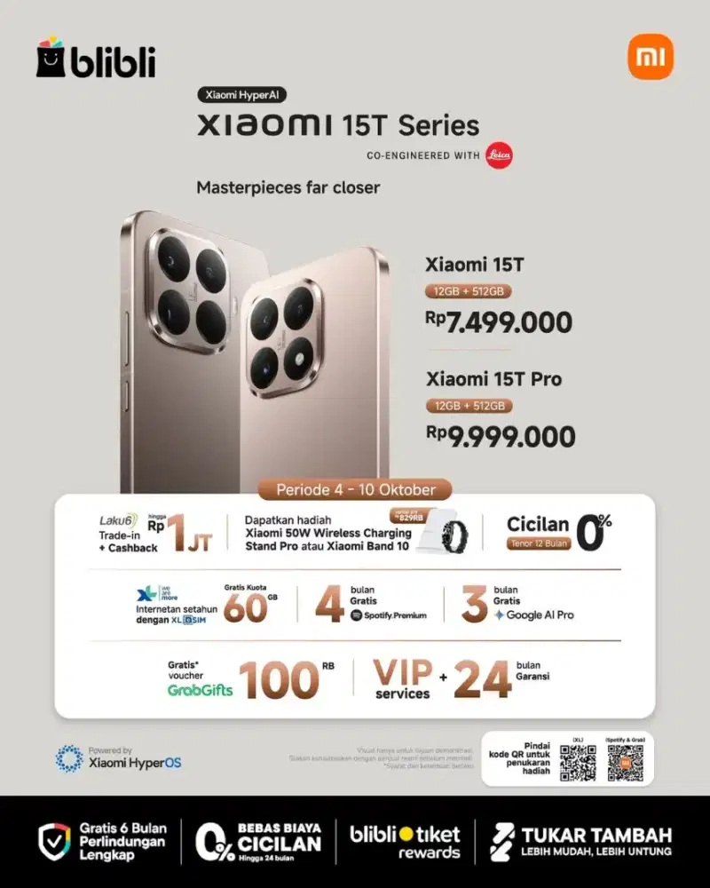 Xiaomi 15T cicilan up to 24bulan