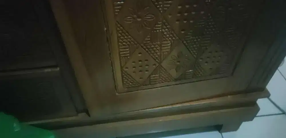 Lemari jati 3 pintu kokoh asli jati