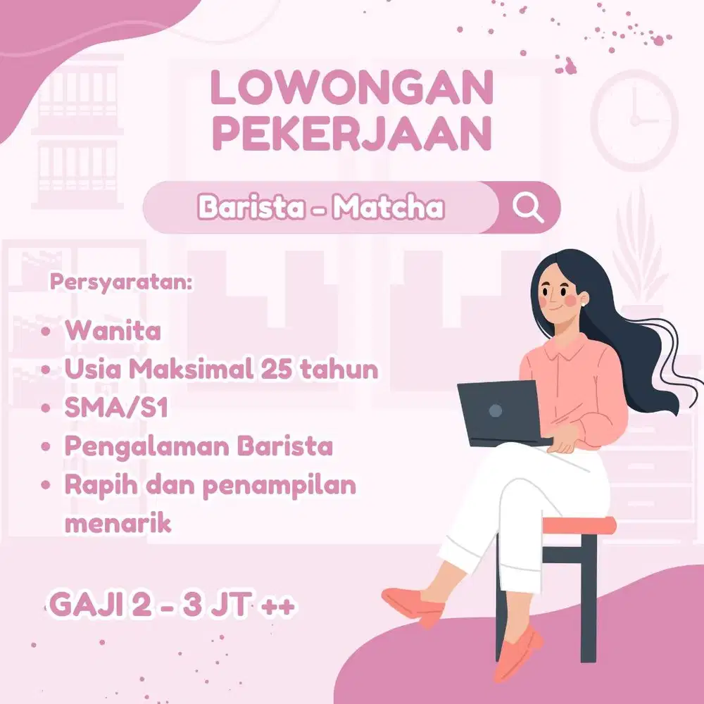 LOWONGAN KERJA BARISTA MATCHA