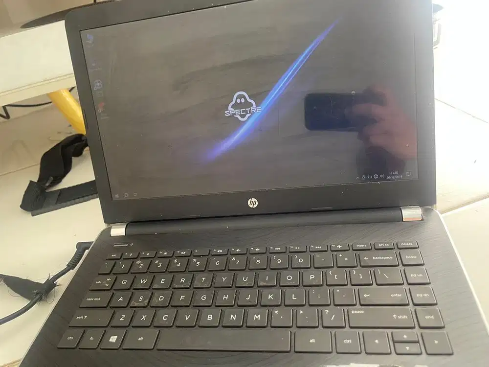 Laptop merek HP Intel celeron ram 4gb hdd 500gb
