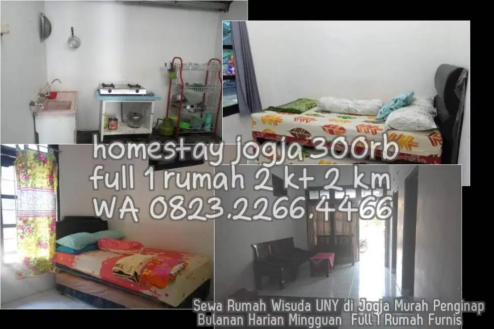 Sewa Rumah Wisuda UNY di Jogja Murah Penginap Bulanan Harian Mingguan