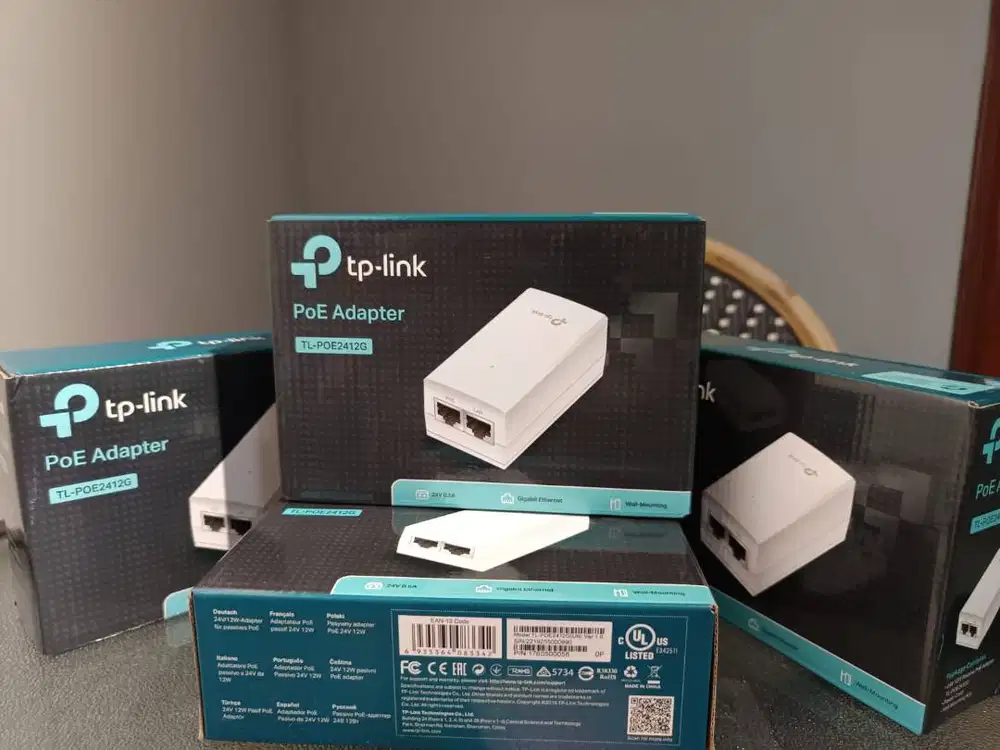 TP-LINK TL-POE2412G Gigabit PoE Injector 24V Passive PoE Adapter