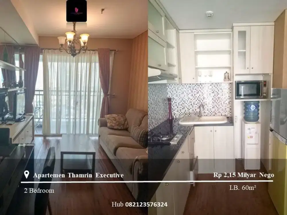 Dijual Apartement Thamrin Executive Mid Floor 2BR Full Furnished