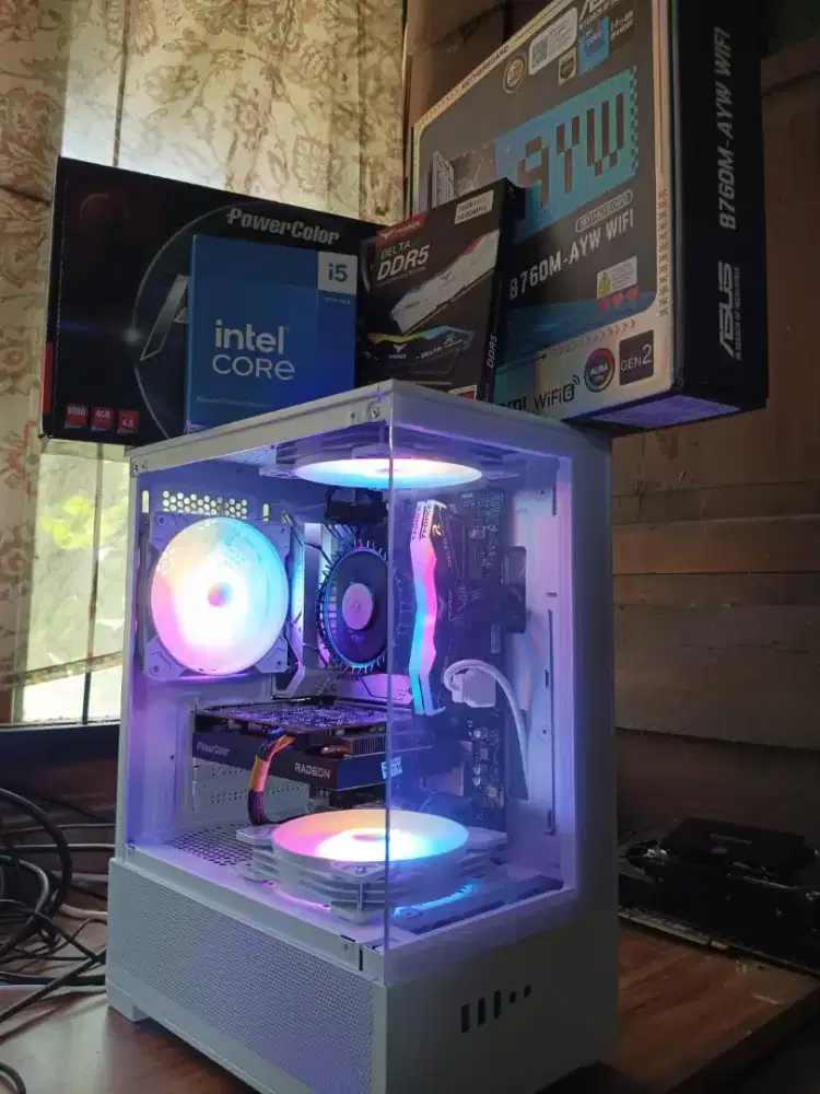 Pc gaming i5 14400F new menyala