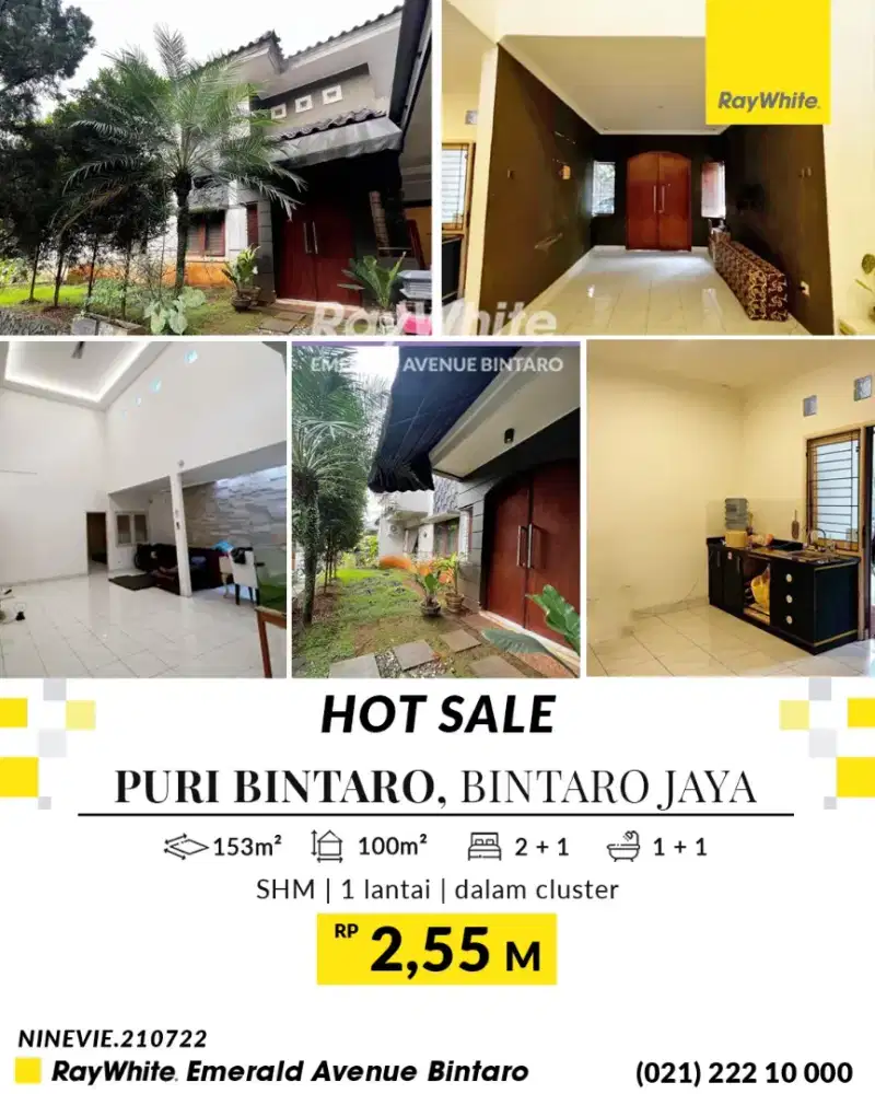 RUMAH MURAH DI PURI BINTARO SEKTOR 9 BINTARO JAYA