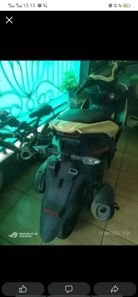 Aerox  2021 lengkap mulus
