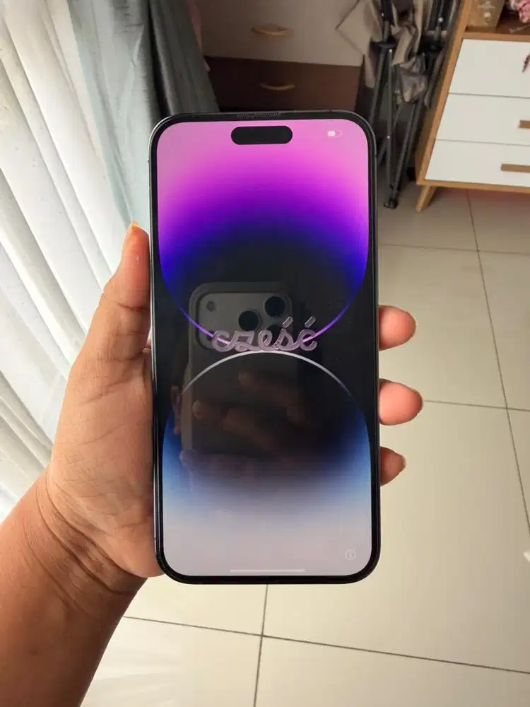 Iphone 14 promax 256gb deep purple second, ex digimap FREE KABEL ORI
