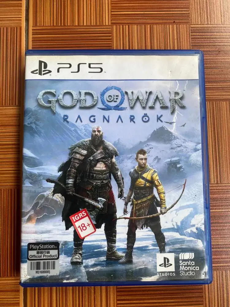 Kaset BD PS 5 God Of War Ragnarok