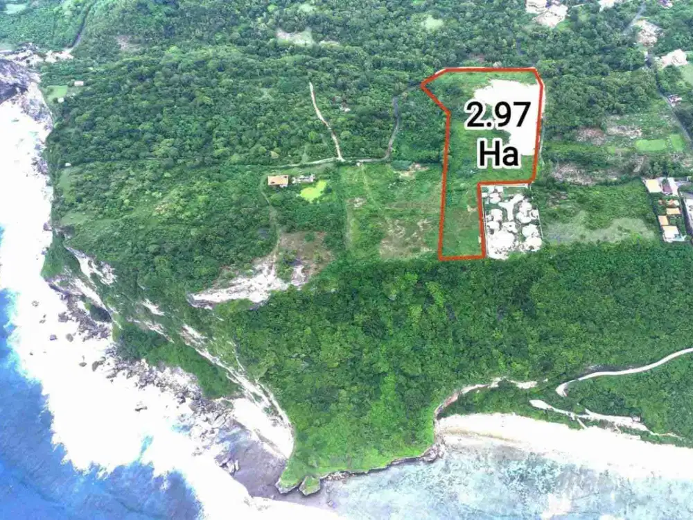 dijual tanah los tebing full ocean view di Nyang Nyang Pecatu Badung Bali