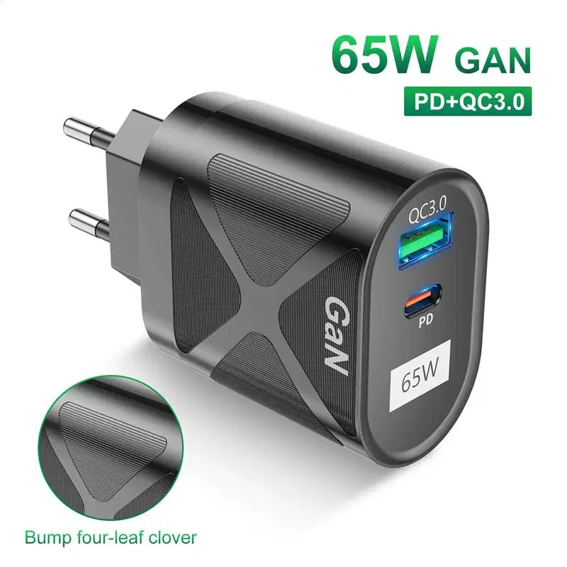 Charger Type C PD 33W QC3.0 2 Port 65W GaN iPhone Macbook Air Samsung