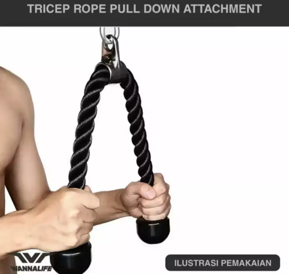 Tricep rope Pull Down Attachame