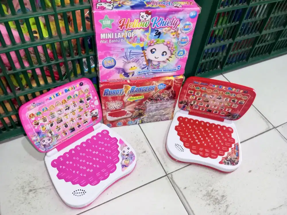 Mainan Anak Laptop Belajar Baterai
