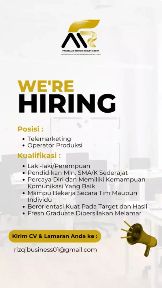 Karir impianmu di mulai di sini