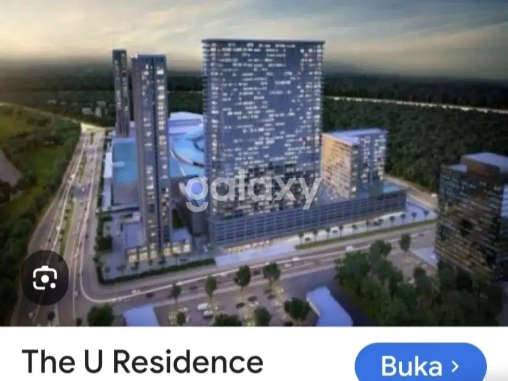 Dijual apartemen U Residence Tower 1 studio B Supermall Karawaci Tangerang