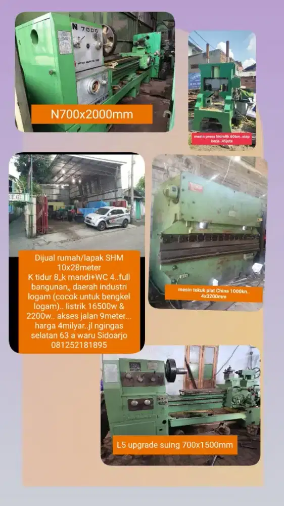 Mesin potong tekuk n hidrolik pres