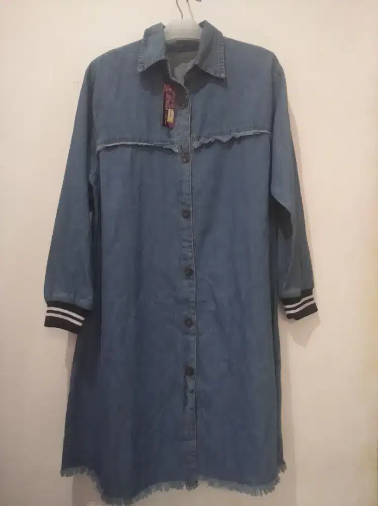 dres kemeja lengan panjang