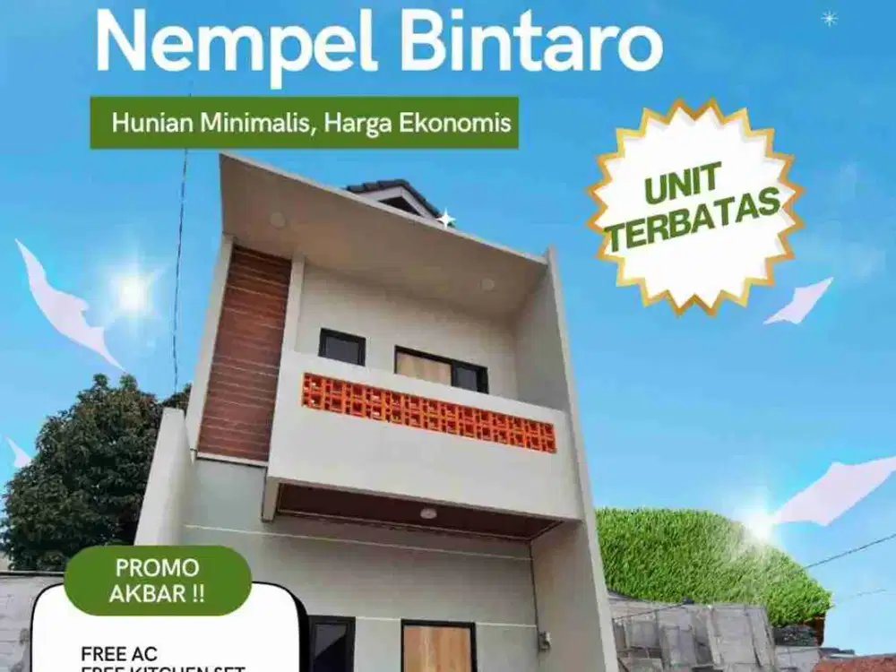 Dijual Rumah Cluster Murah Strategis KPR Pondok Aren