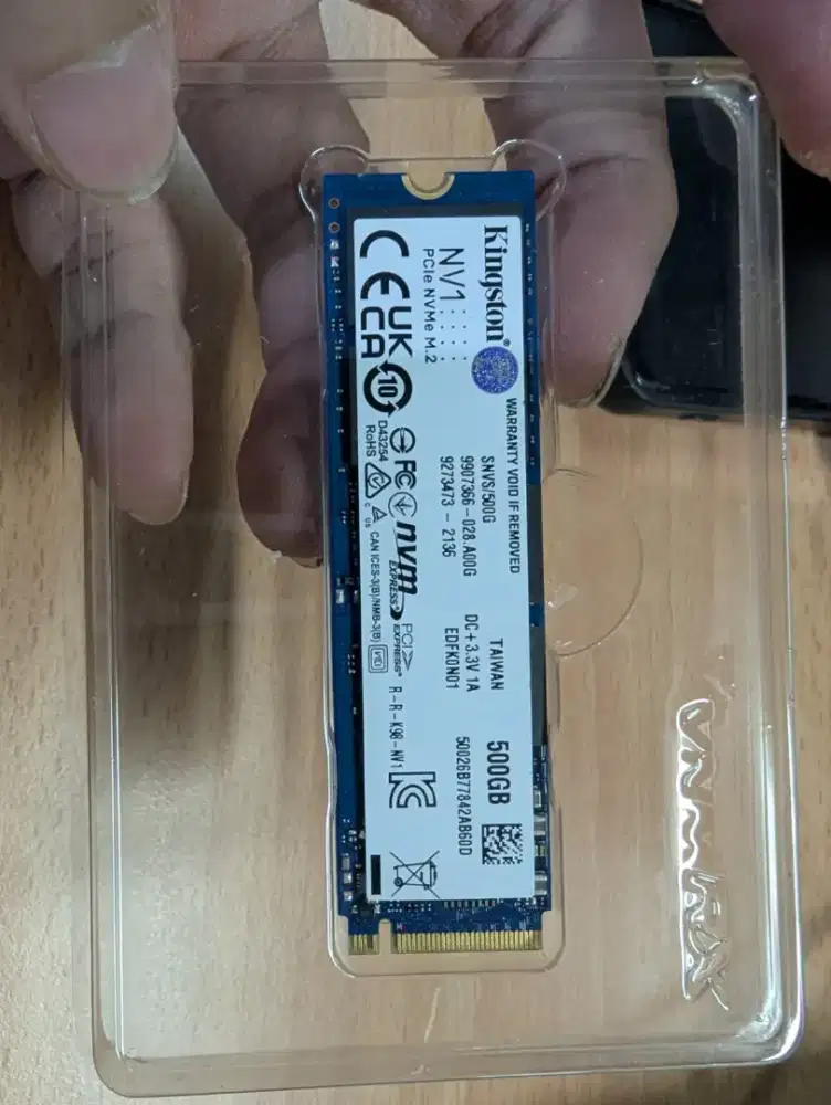 SSD M.2 NVMe Kingston NV1 500GB Original Health Masih Bagus 95%